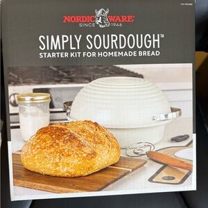 Nordic Ware Simply Sourdough Starter Kit - Cream and Silver